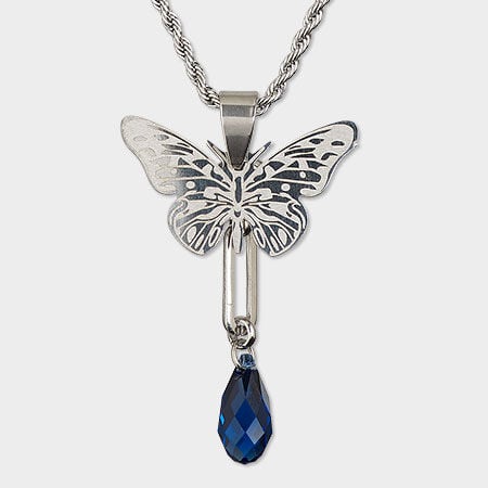 chain necklace with handmade pendant